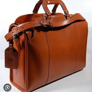 Glaser Designs Leather Briefcase/ Litigation Bag